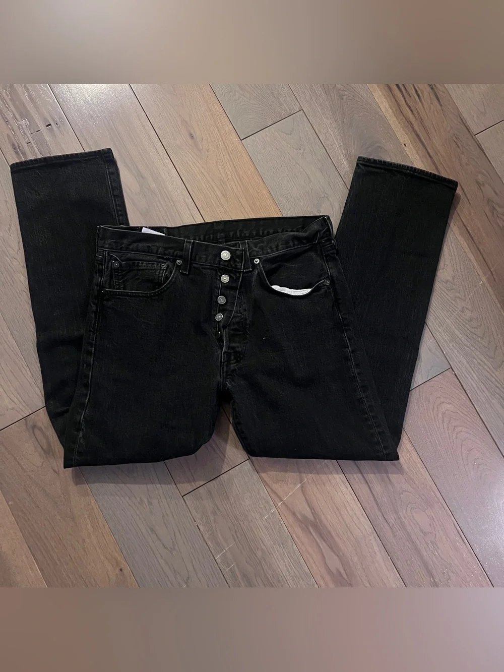 Levi's Men's 501 Black Button-Fly Jeans 32x29 (2018)